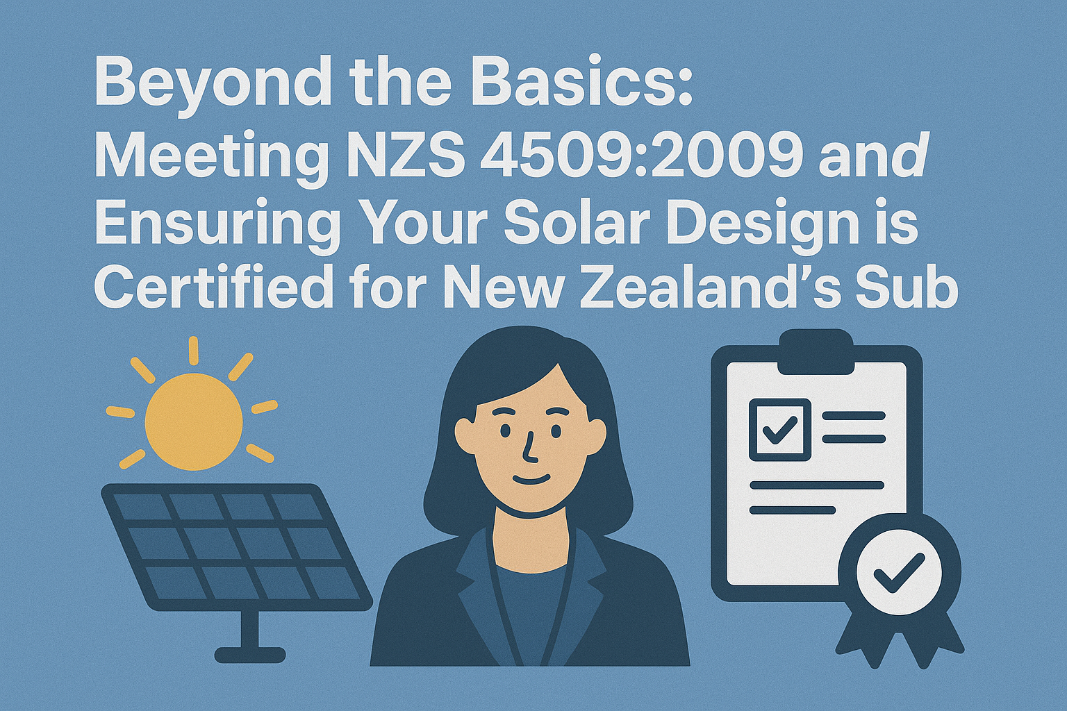 Beyond the Basics Meeting NZS 45092009 and Ensuring Your Solar Design is Certified for New Zealand's Subsidy